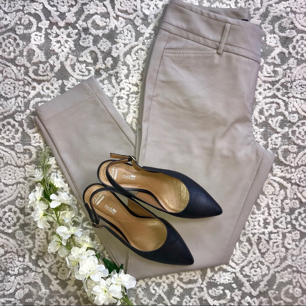 Tan Skinny Cropped Pant